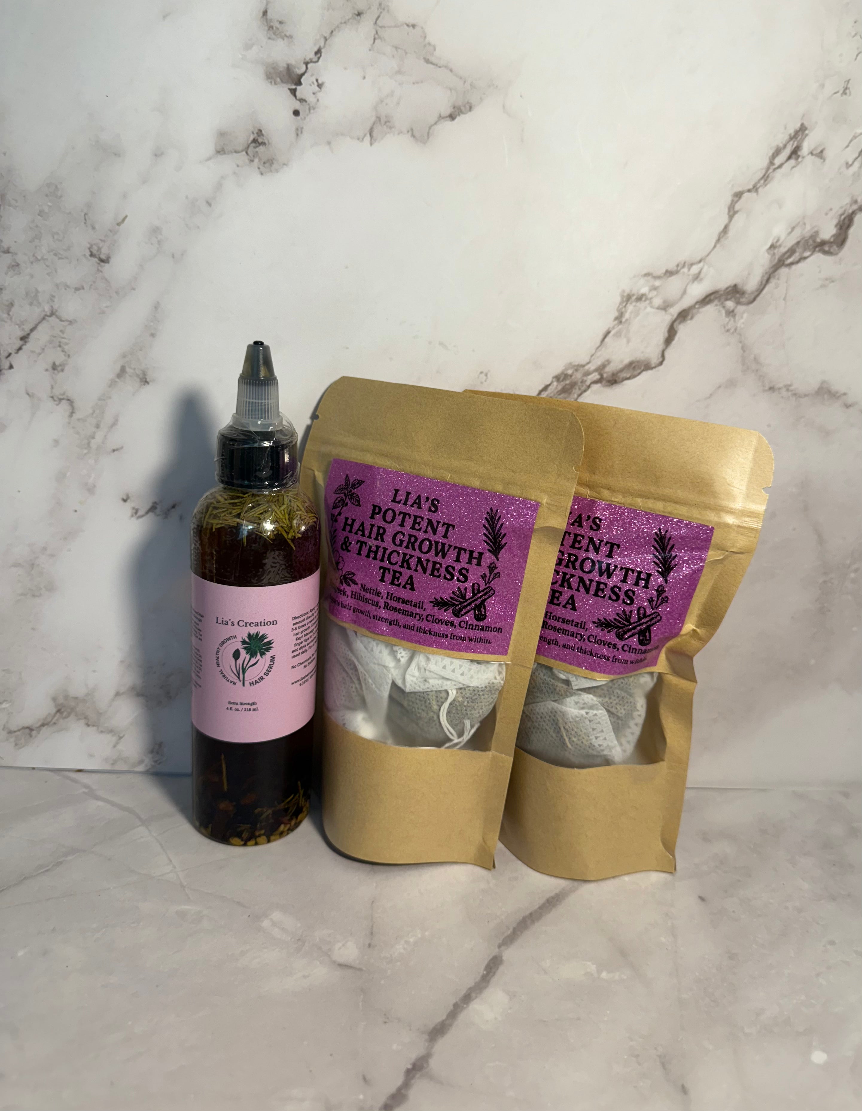 Tea & Tresses Herbal Growth Bundle