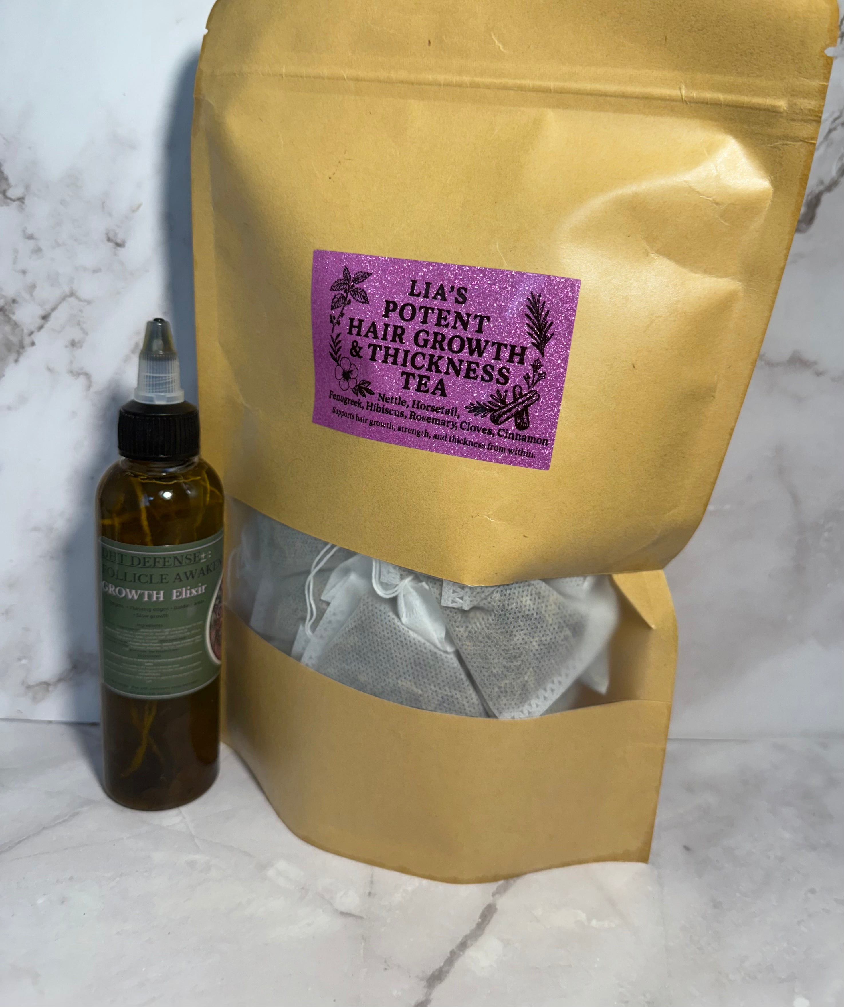 Tea & Tresses Herbal Growth Bundle