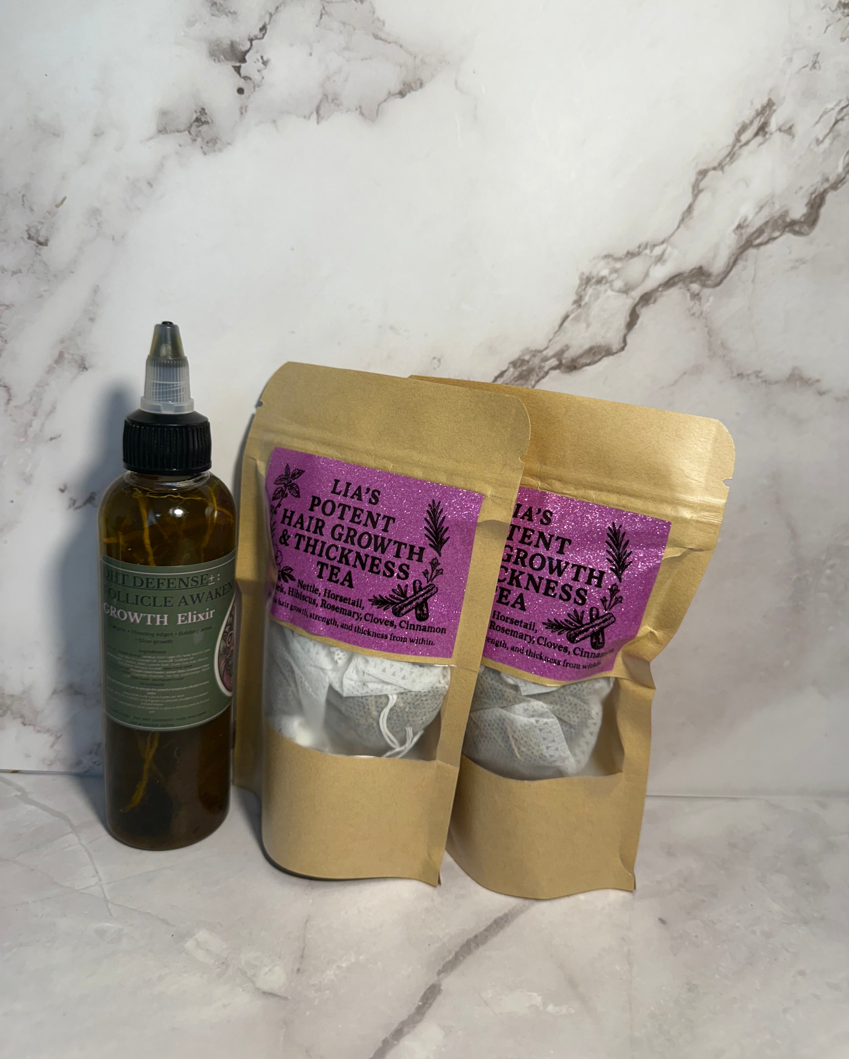 Tea & Tresses Herbal Growth Bundle