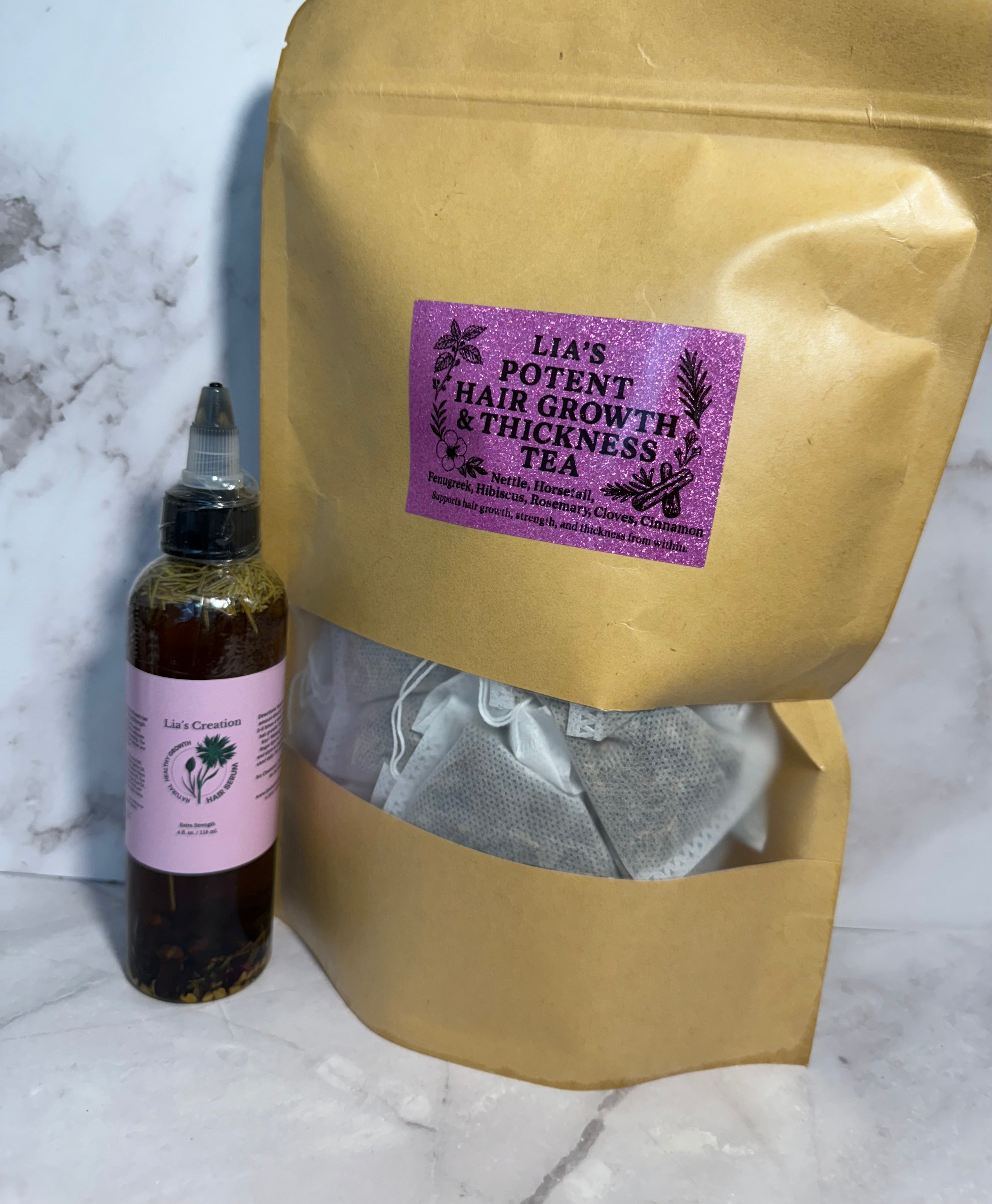 Tea & Tresses Herbal Growth Bundle